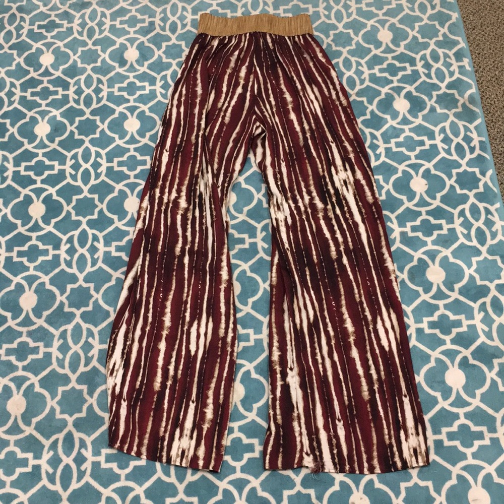 Fun printed flare leg pants